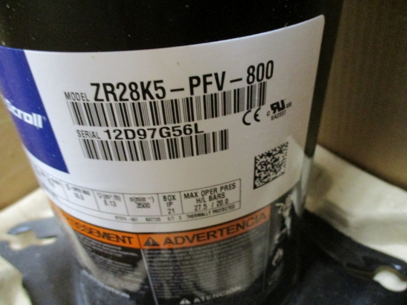 COPELAND SCROLL ZR28K5PFV800 208-230V NSMP