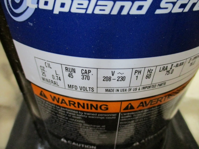 COPELAND SCROLL ZR28K5PFV800 208-230V NSMP