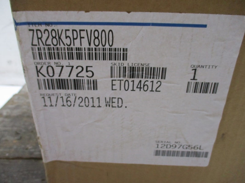 COPELAND SCROLL ZR28K5PFV800 208-230V NSMP