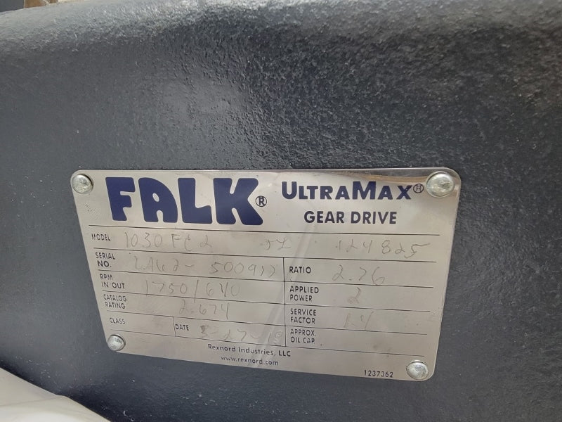 FALK 1030FC2 2.76 RATIO WITH 1750 RPM 124825 NSNP