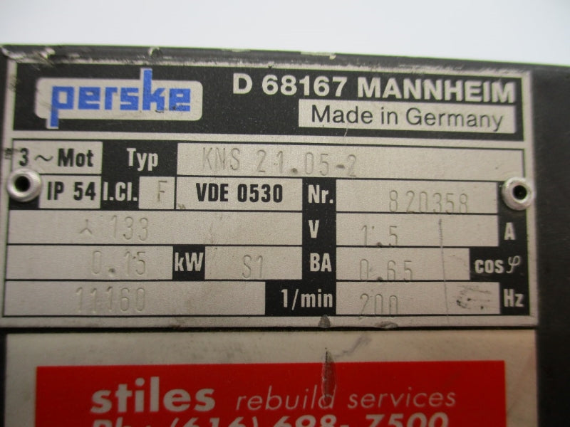 PERSKE KNS21.05-2 133V 1.5A UNMP
