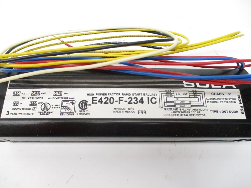 SOLA E420-F-234IC 120V 0.74A NSMP