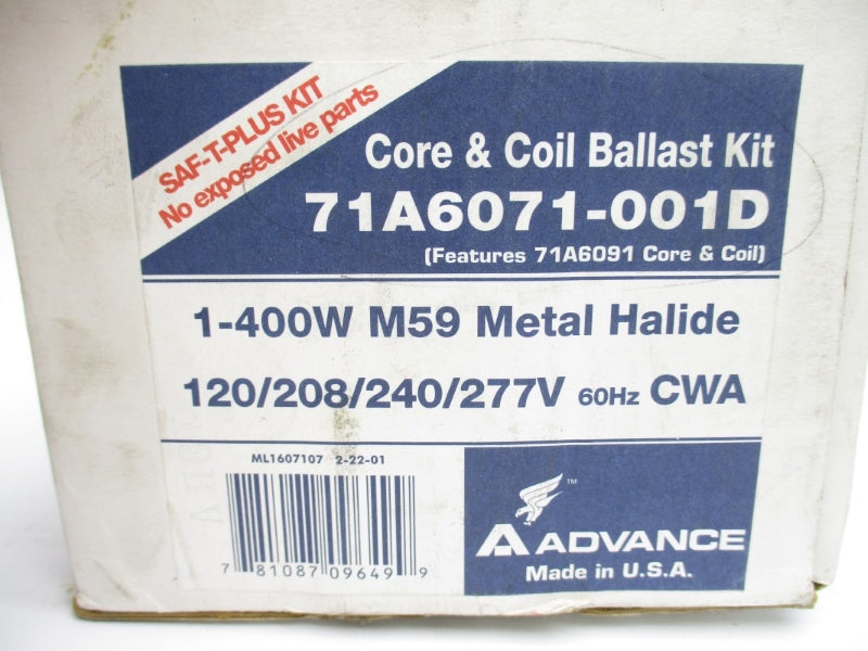 ADVANCE 71A6071-001D 277V NSMP