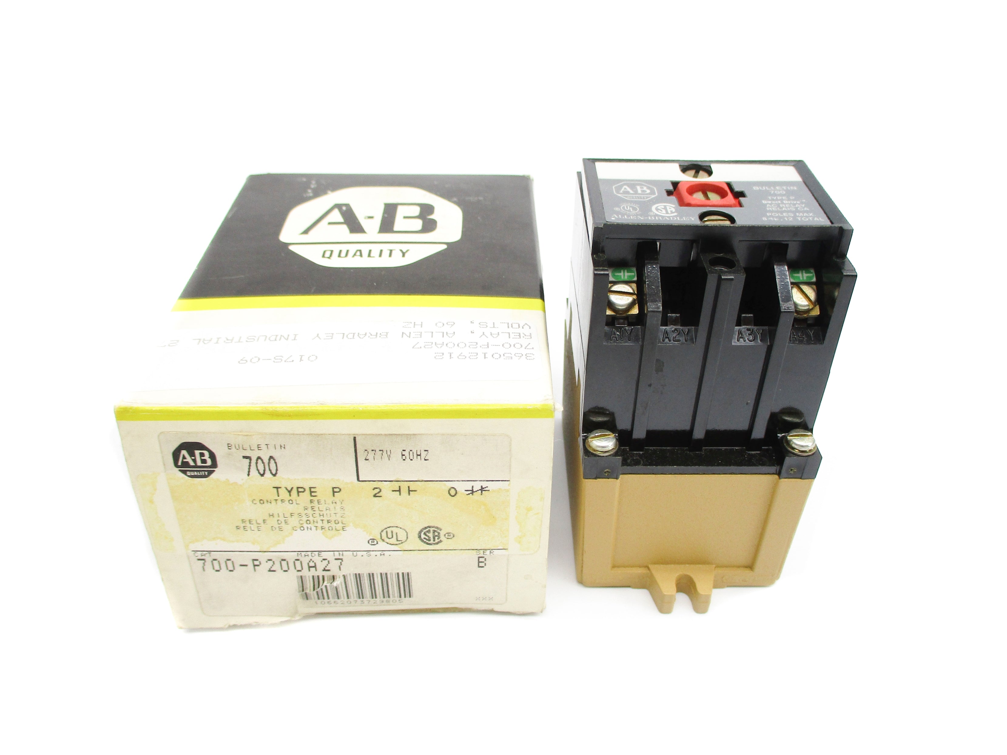 ALLEN BRADLEY 700-P200A27 SER. B 277V (BK/YL) NSMP