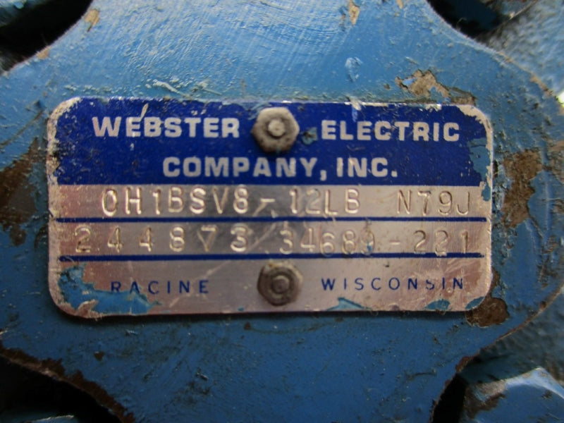 WEBSTER ELECTRIC 0H1BSV8-12LB UNMP