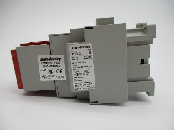 ALLEN BRADLEY 100S-C30D14C SER. C 110/120V 10A (BR/WH) NSMP