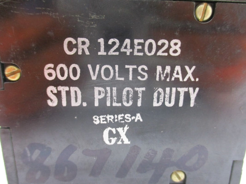 GENERAL ELECTRIC CR124E028 SER. A 600V NSNP