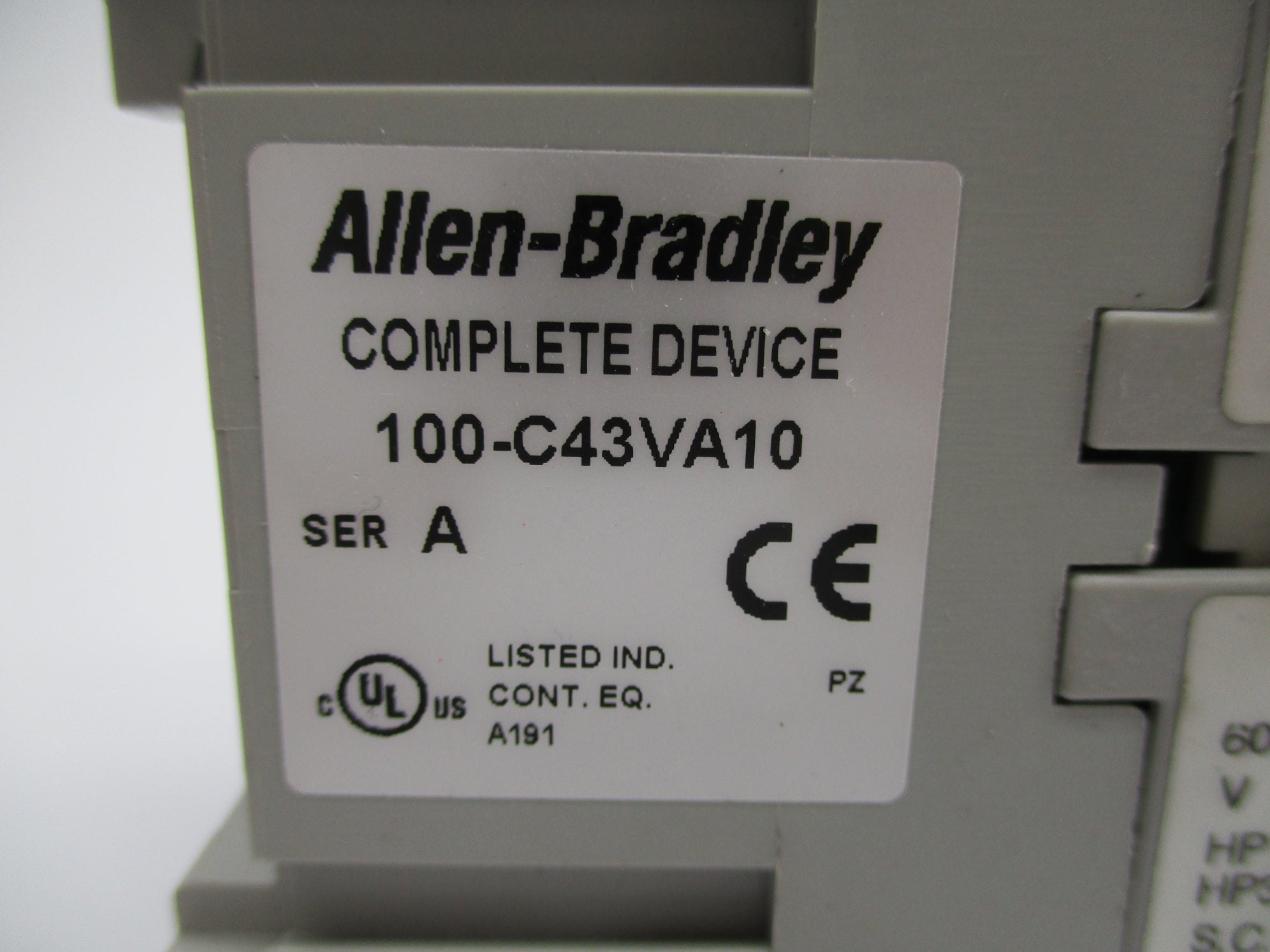 ALLEN BRADLEY 100-C43VA10 SER. A 600VAC NSNP