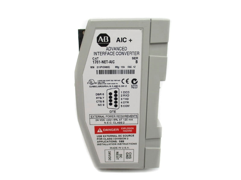 ALLEN BRADLEY 1761-NET-AIC SER. B 24VDC NSMP