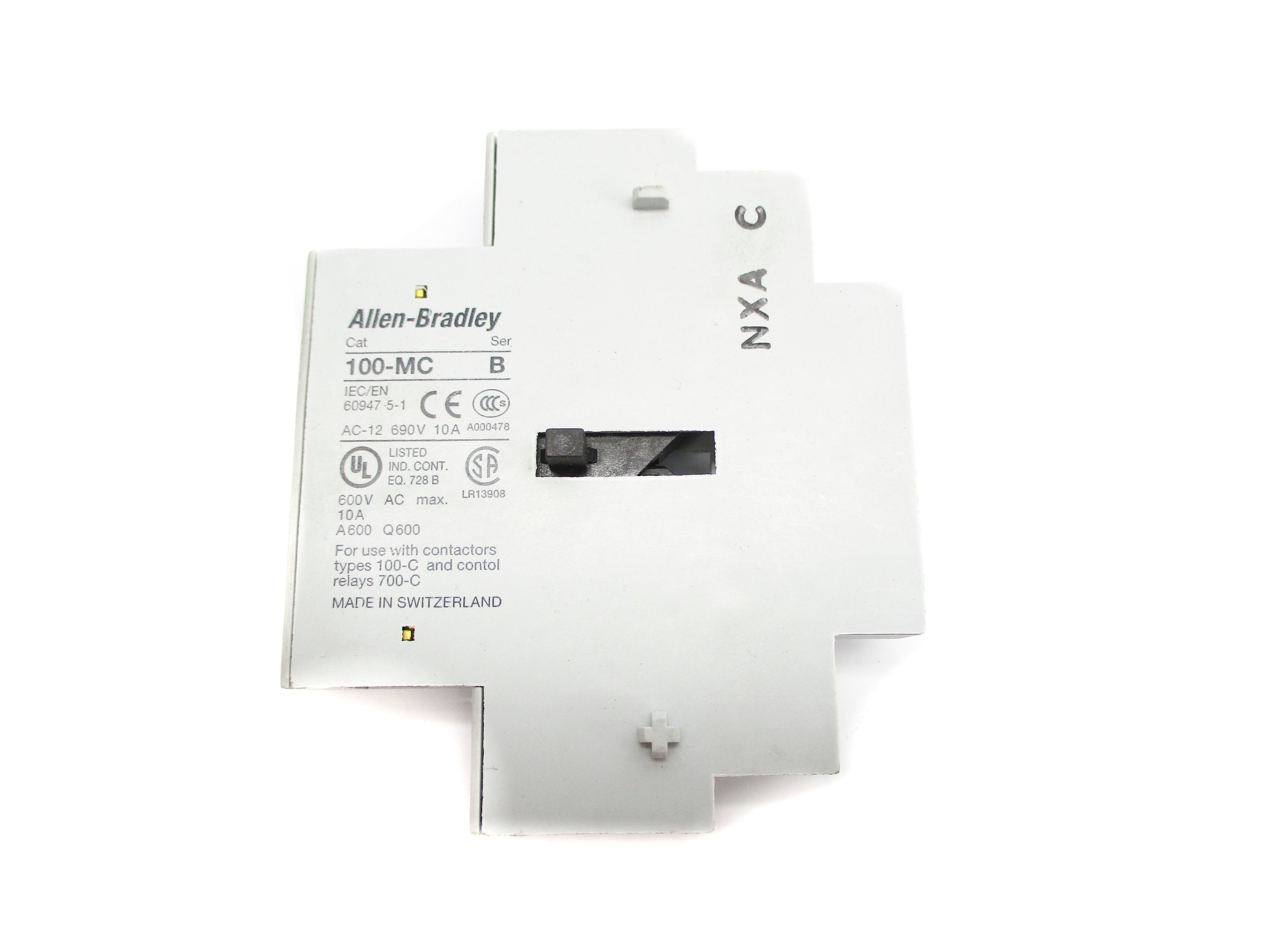 ALLEN BRADLEY 100-MC SER. B 600VAC 10A NSNP