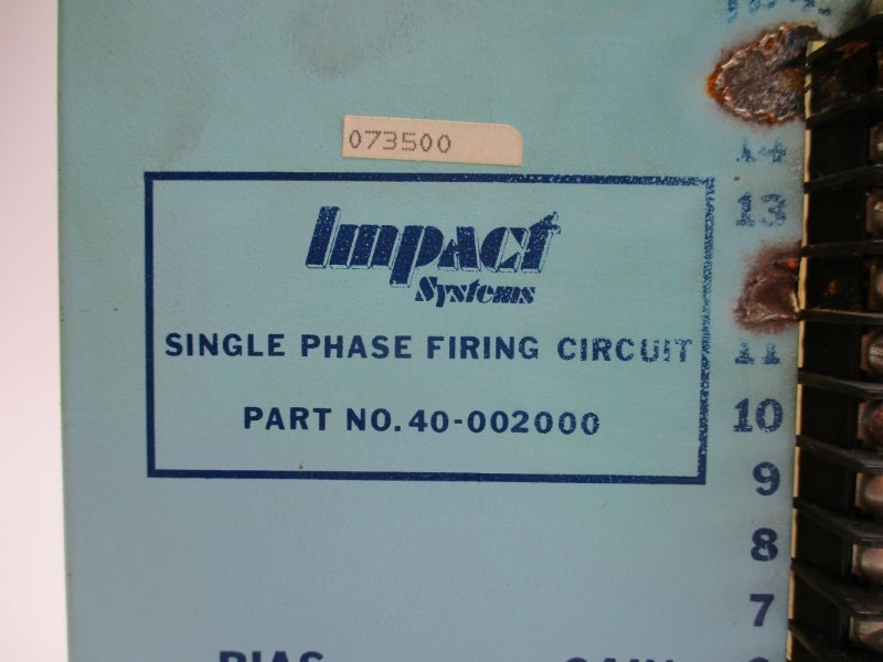 IMPACT SYSTEMS 40-002000 UNMP