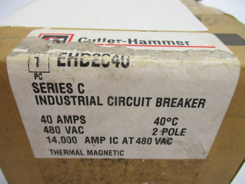CUTLER HAMMER EHD2040 SER. C 480VAC 40A NSMP