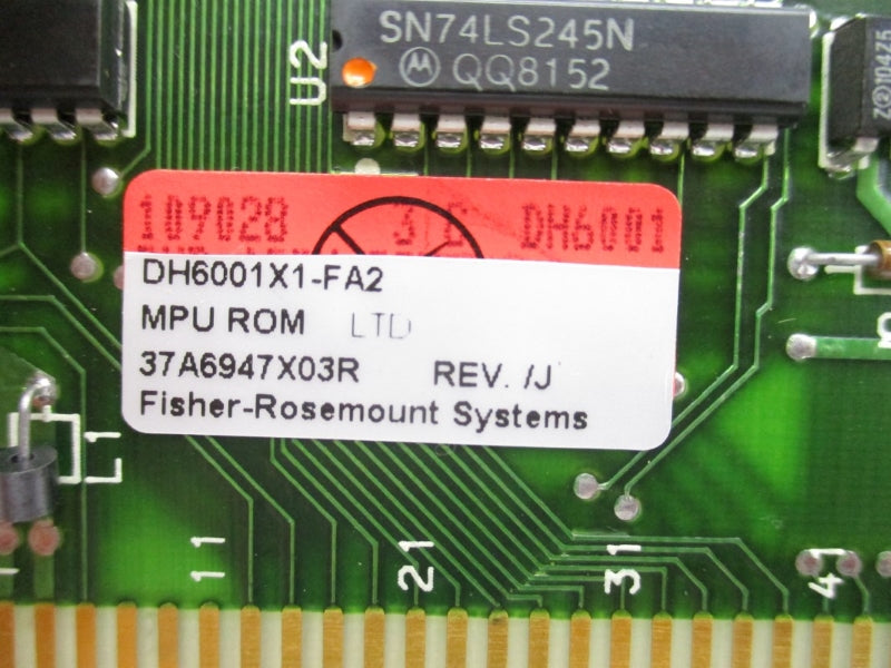 FISHER ROSEMOUNT DH6001X1-FA2 37A6947X03R REV. J UNMP