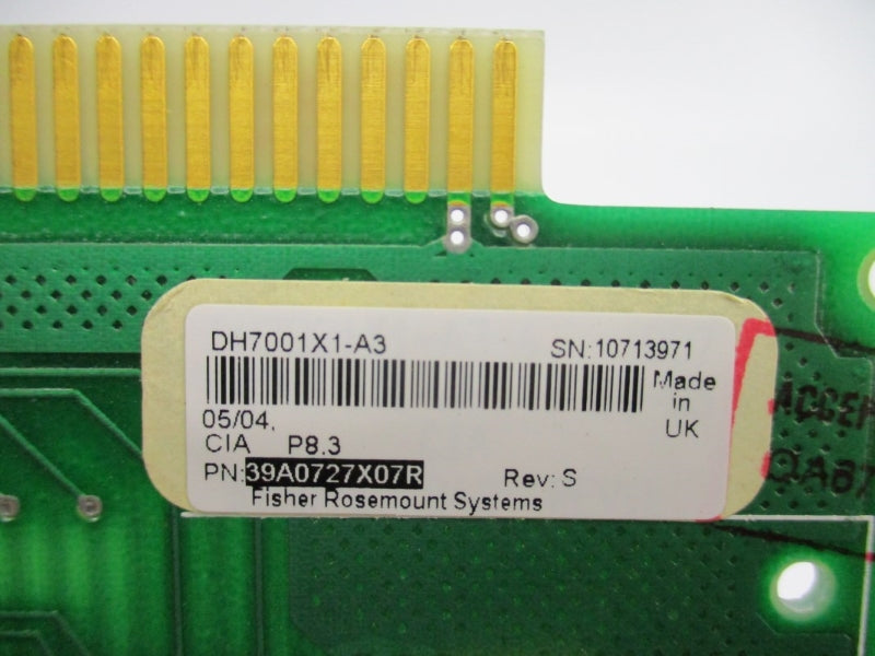 FISHER ROSEMOUNT DH7001X1-A3 39A0727X07R REV. S UNMP