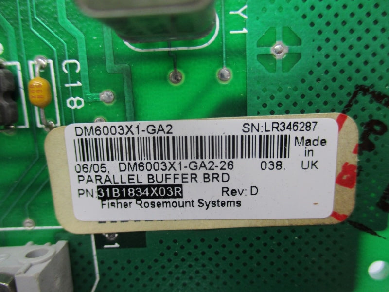 FISHER ROSEMOUNT DM6003X1-GA2 31B1834X03R REV. D UNMP