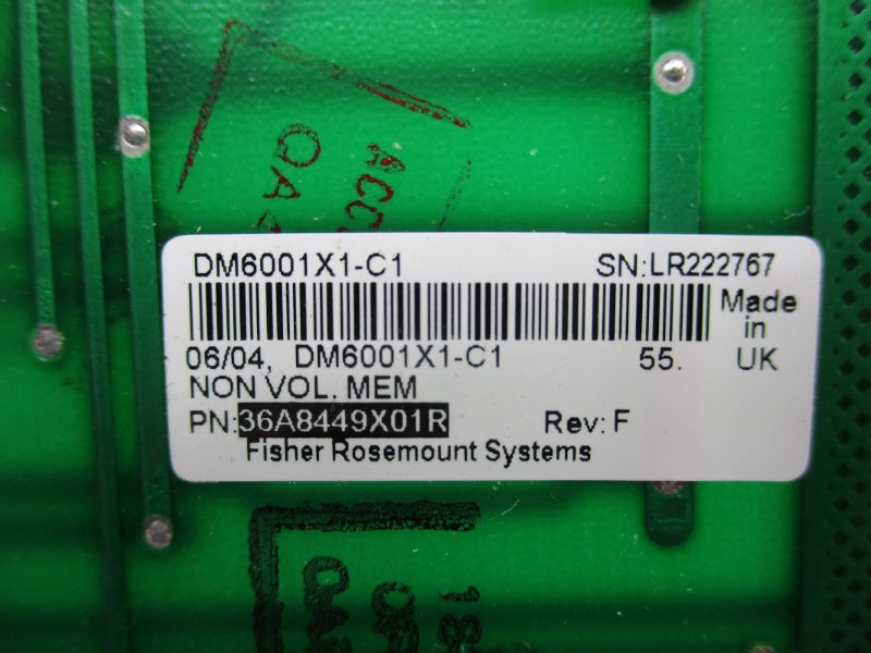 FISHER ROSEMOUNT DM6001X1-C1 36A8449X01R REV. F UNMP