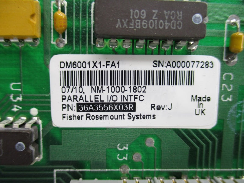 FISHER ROSEMOUNT DM6001X1-FA1 36A3556X03R REV. J UNMP