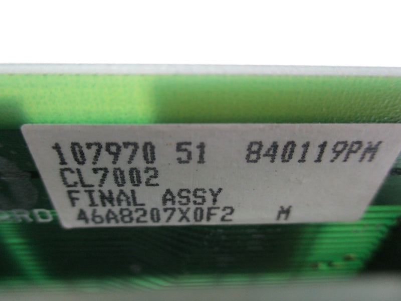 FISHER ROSEMOUNT CL7002 46A8207X0F2 REV. M UNMP