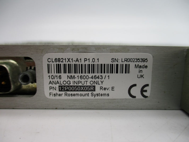 FISHER ROSEMOUNT CL6821X1-A1 12P0050X05R REV. E NSNP