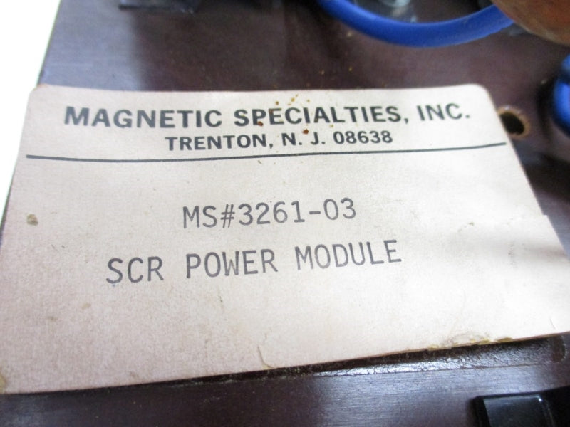 MAGNETIC SPECIALTIES 3261-03 UNMP
