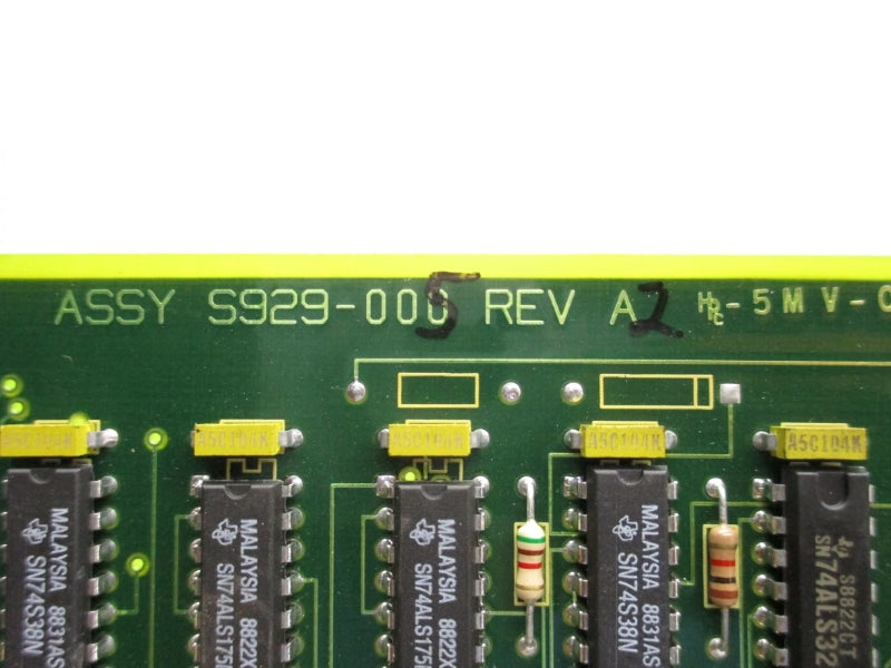 MODICON S929-000 REV. A2 UNMP