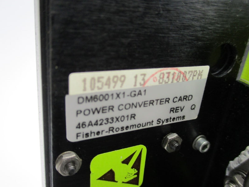 FISHER ROSEMOUNT DM6001X1-GA1 46A4233X01R REV. Q UNMP