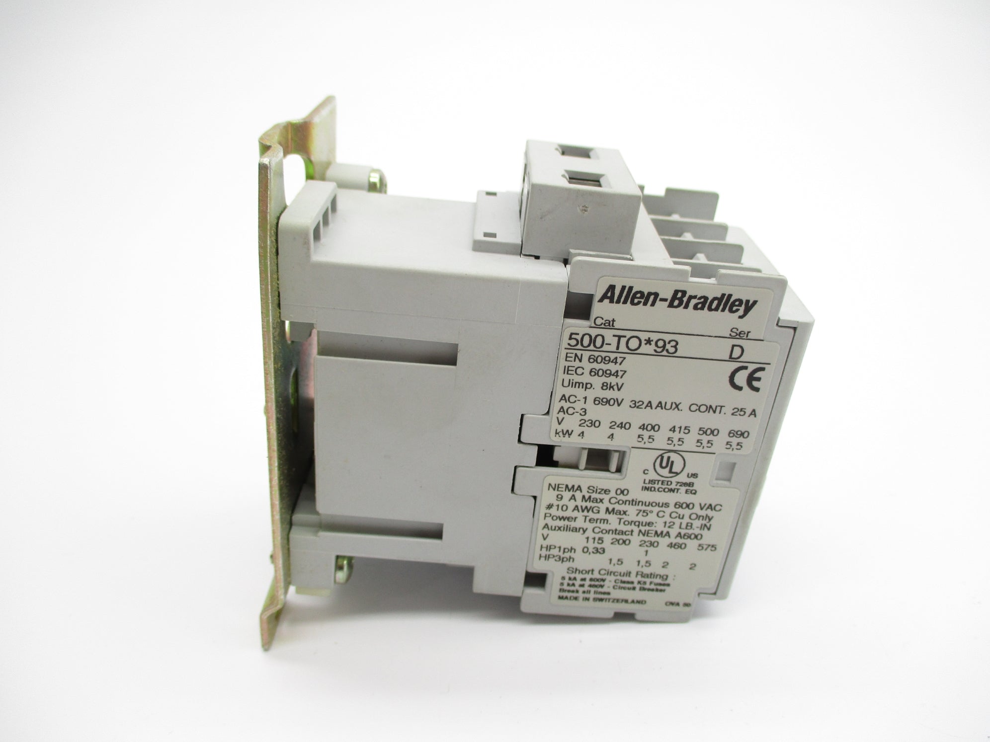 INDUSTRIAL SPARE PART 500-TOD93 SER. D 110/120V NSNP