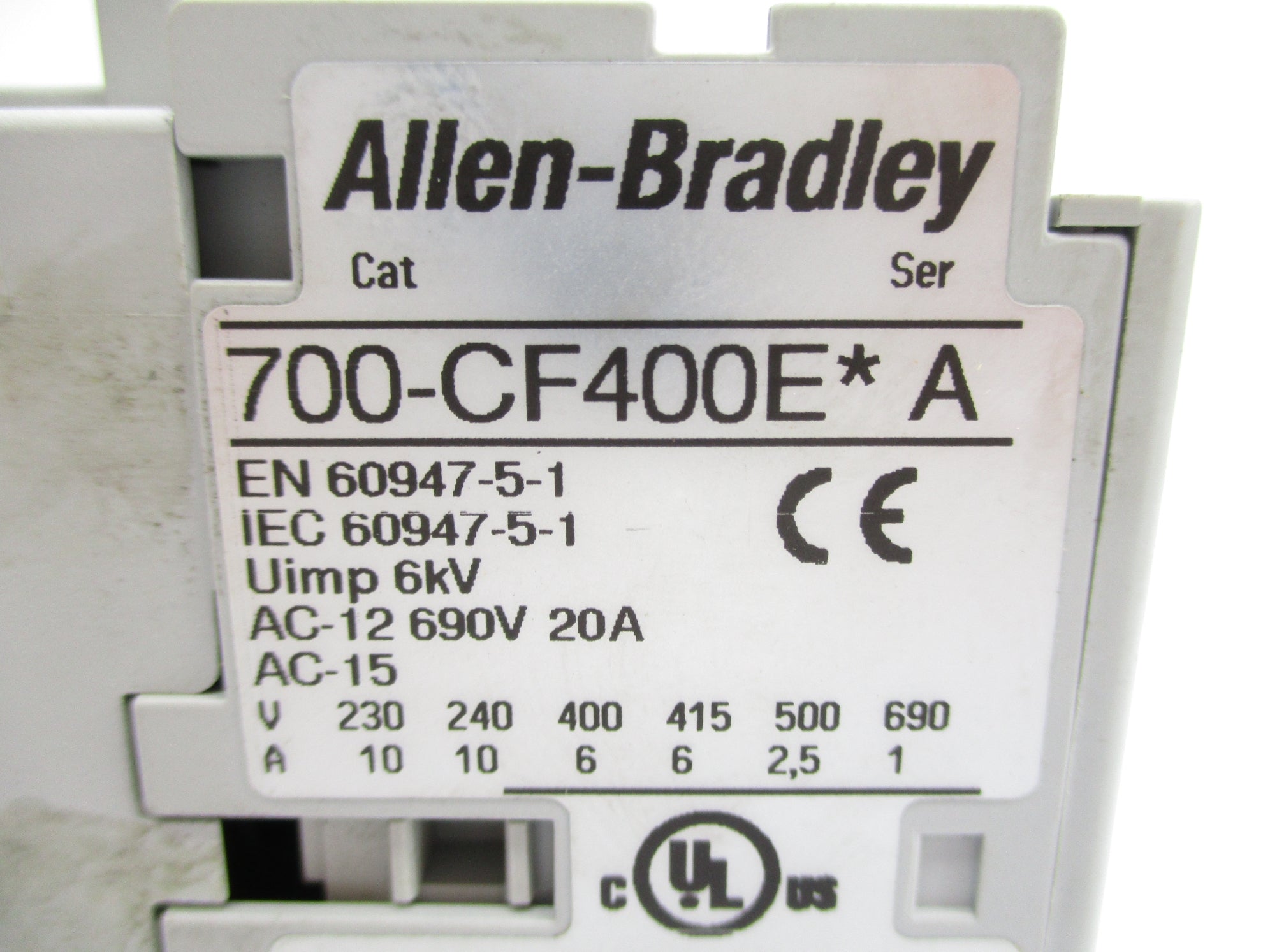 INDUSTRIAL SPARE PART 700-CF400EJA SER. A 24VDC NSNP