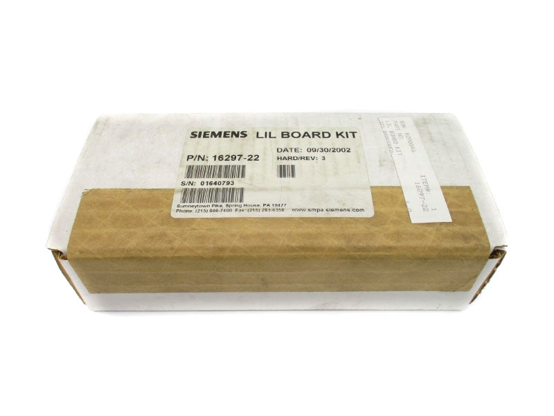 SIEMENS 16297-22 REV. 3 NSFS