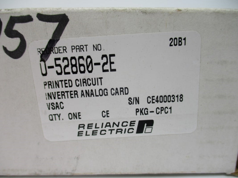 RELIANCE ELECTRIC O-52860-2E NSFS