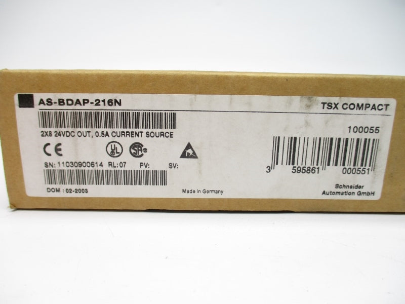 SCHNEIDER AUTOMATION AS-BDAP-216N 24VDC 0.5A NSFS
