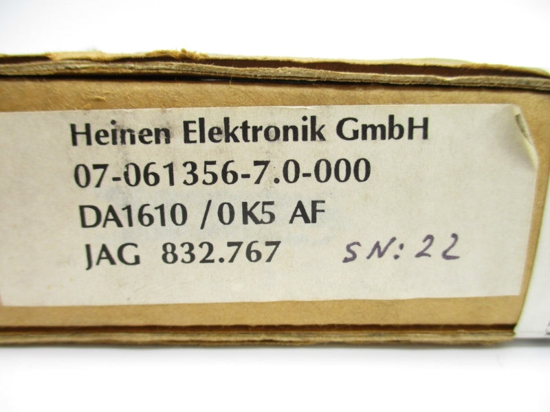 HEINEN ELEKTRONIK DA1610/0K5AF 07-061356-7.0-000 NSMP