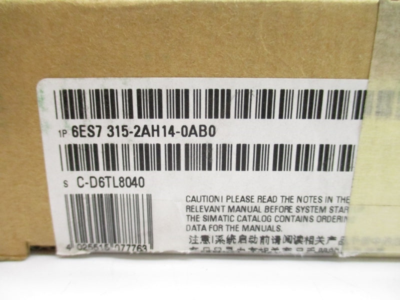 SIEMENS 6ES7315-2AH14-0AB0 NSMP