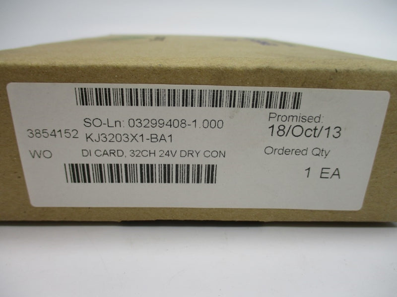 EMERSON KJ3203X1-BA1 12P3270X032 SER. 2 24VDC NSMP