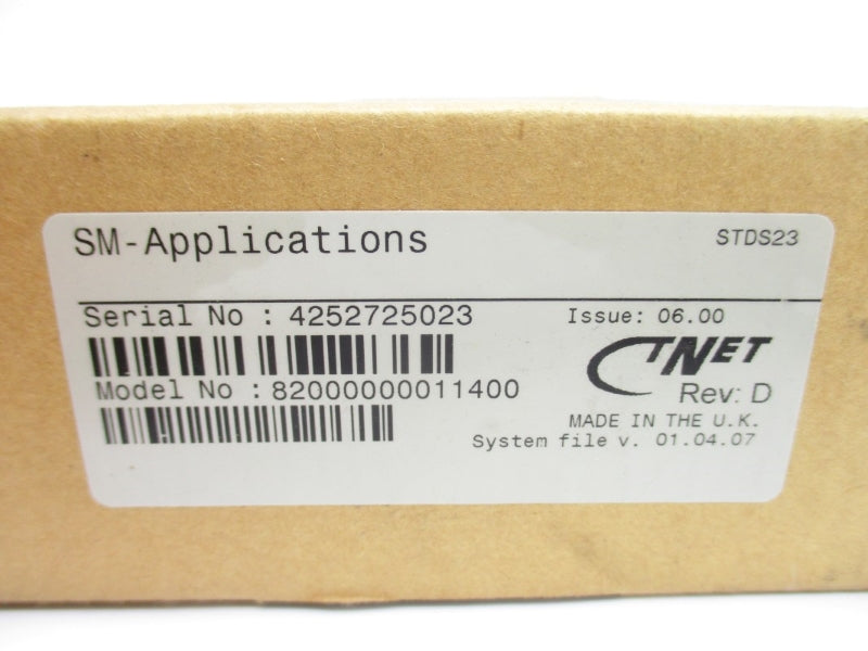 SM-APPLICATIONS 82000000011400 BV80-K1134-3 NSMP