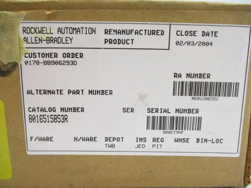 ALLEN BRADLEY 8016515853R REMAN
