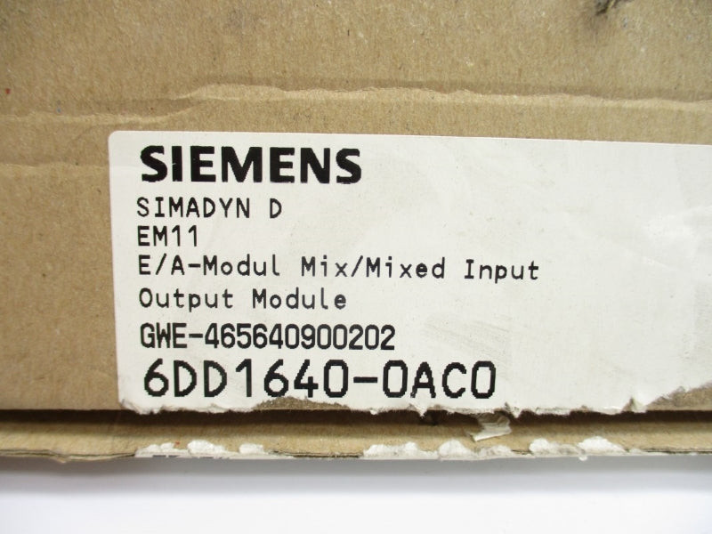 SIEMENS 6DD1640-0AC0 NSMP