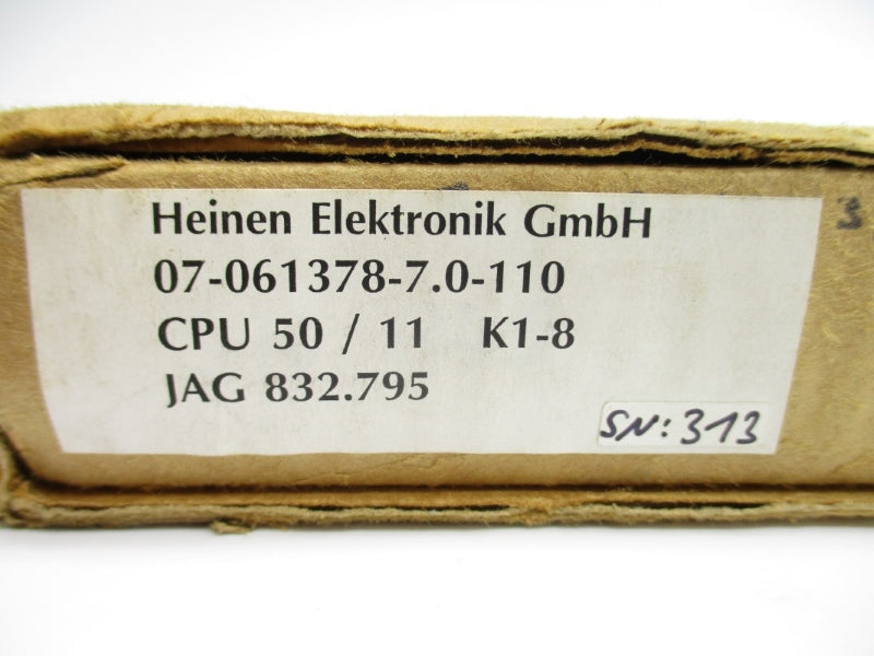 HEINEN ELEKTRONIK CPU50/11 K1-8 832-795 NSMP