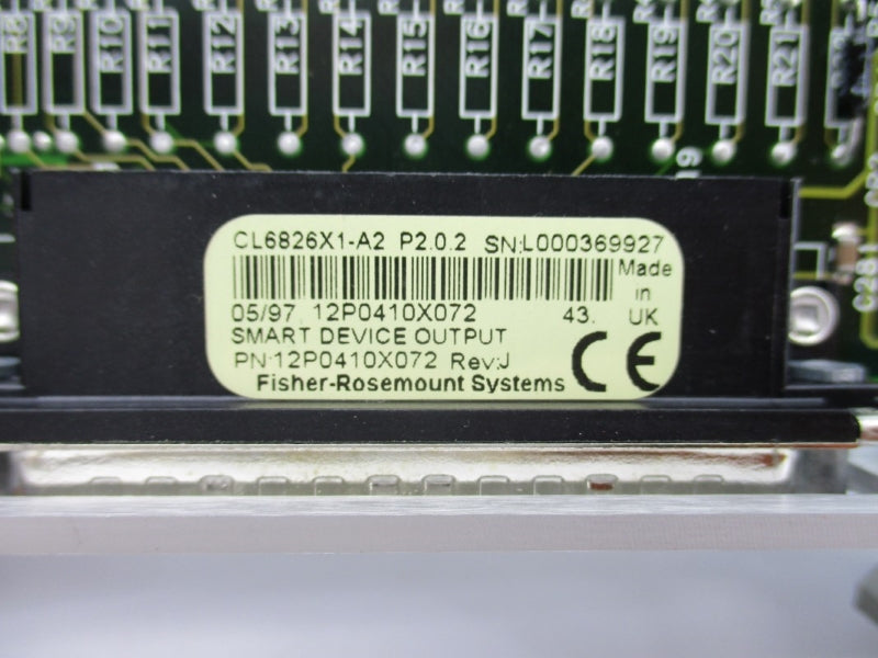 FISHER ROSEMOUNT CL6826X1-A2 12P0410X072 REV. J NSNP