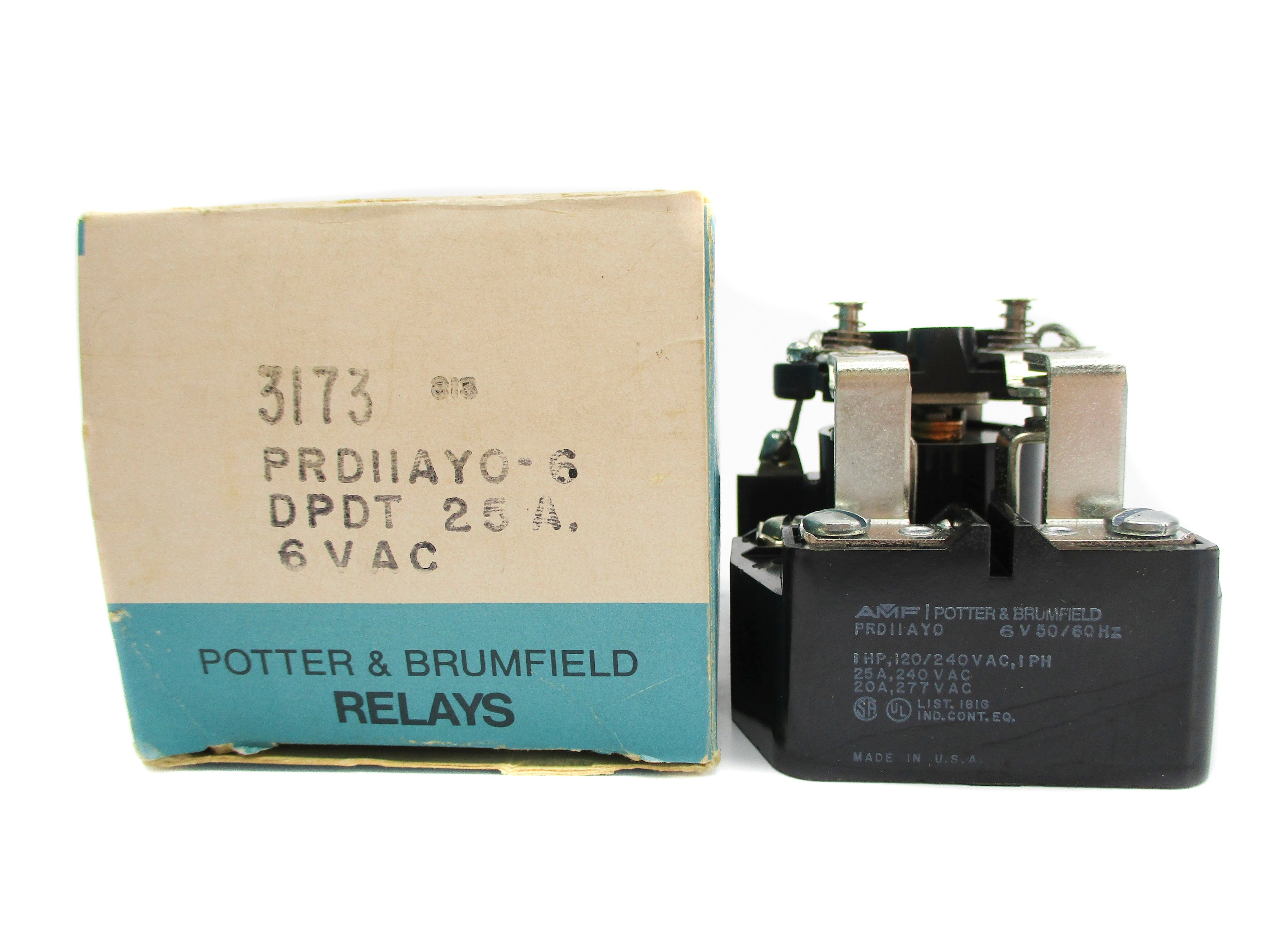 POTTER & BRUMFIELD PRD11AY0-6 240VAC 25A NSMP