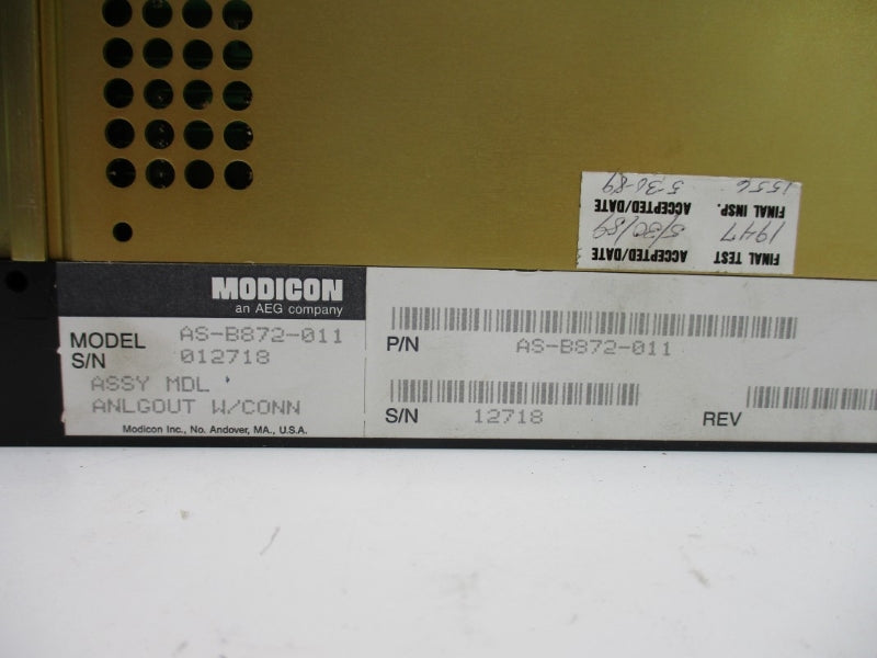MODICON AS-B872-011 UNMP