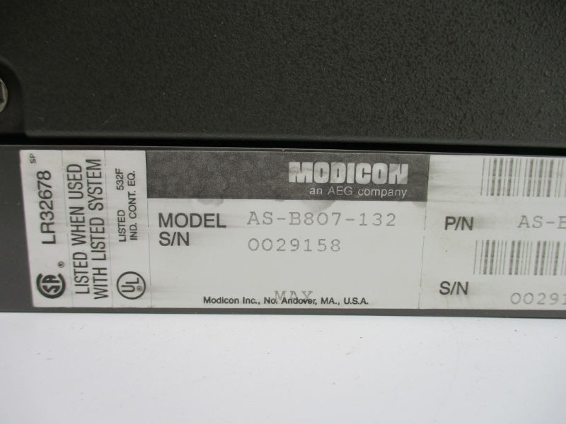 MODICON AS-B807-132 120VAC UNMP