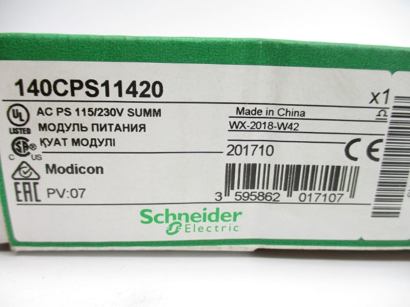 SCHNEIDER ELECTRIC 140CPS11420 115/230VAC NSMP