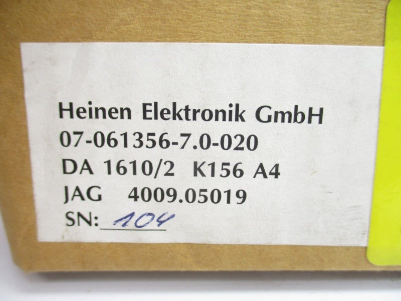 HEINEN ELEKTRONIK DA1610/2 61356-7.4 4009.05019 NSMP