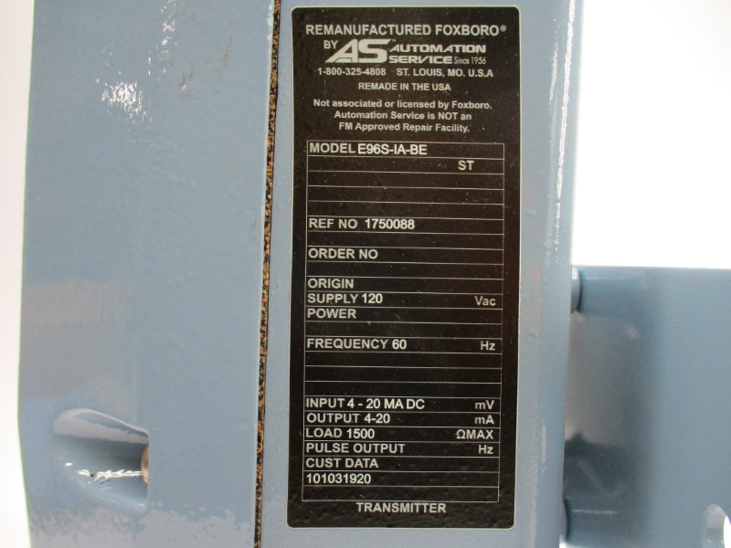 FOXBORO E96S-IA-BE 120VAC REMAN