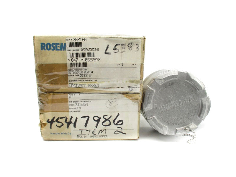 ROSEMOUNT 0078R21C30A020T34 NSMP