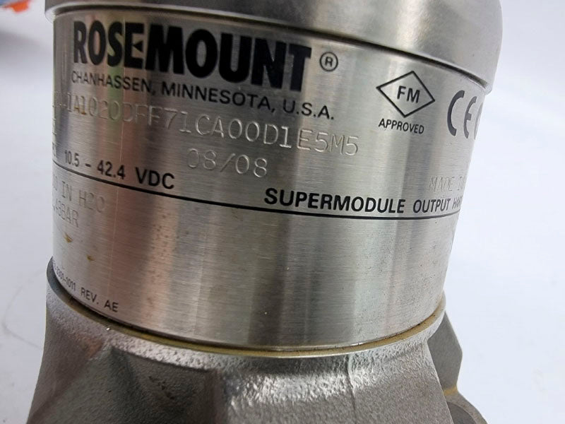 ROSEMOUNT 3051S2LG3AA1A1020DFF71CA00D1E5M5 1151GP6S22L4Q4 10.5-42.4VDC 36PSI NSMP