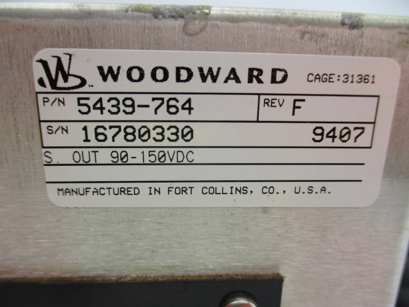 WOODWARD 5439-764 90-150VDC 6A UNMP
