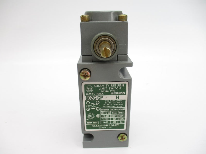 ALLEN BRADLEY 802G-GP SER. H 120-600VAC 30A (BK/YL) NSMP