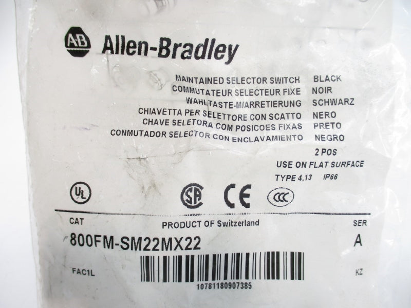 ALLEN BRADLEY 800FM-SM22MX22 SER. A NSMP